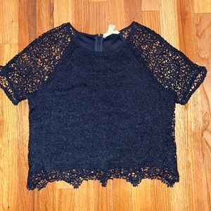 Black Laced Shirt
